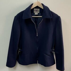 County Seat Vintage Navy Wool Women's Utility Jacket